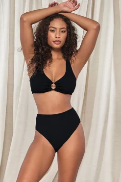 Pacifica Black Astrid High Waist Bottom