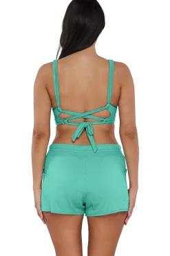 Sunsets Aqua Mist Sandbar Rib Elsie Top