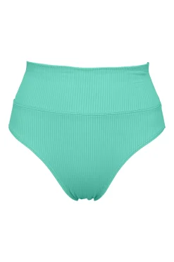 Sunsets Aqua Mist Sandbar Rib Hannah High Waist Bottom