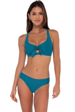 Sunsets Avalon Teal Brandi Bralette Top
