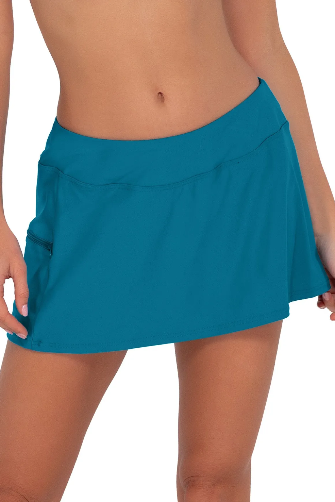 Sunsets Avalon Teal Sporty Swim Skirt