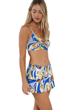 Sunsets Bali Bungalow Sporty Swim Skirt