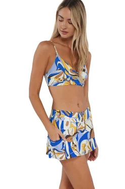 Sunsets Bali Bungalow Sporty Swim Skirt
