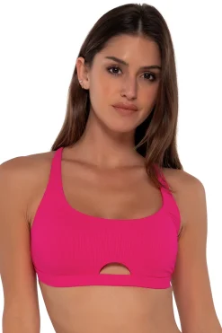 Sunsets Begonia Sandbar Rib Brandi Bralette Top