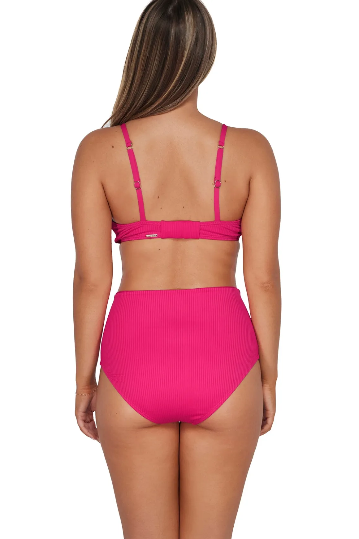Sunsets Begonia Sandbar Rib Capri High Waist Bottom