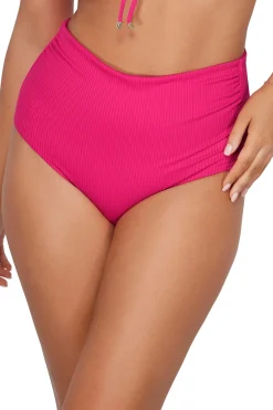 Sunsets Begonia Sandbar Rib Capri High Waist Bottom
