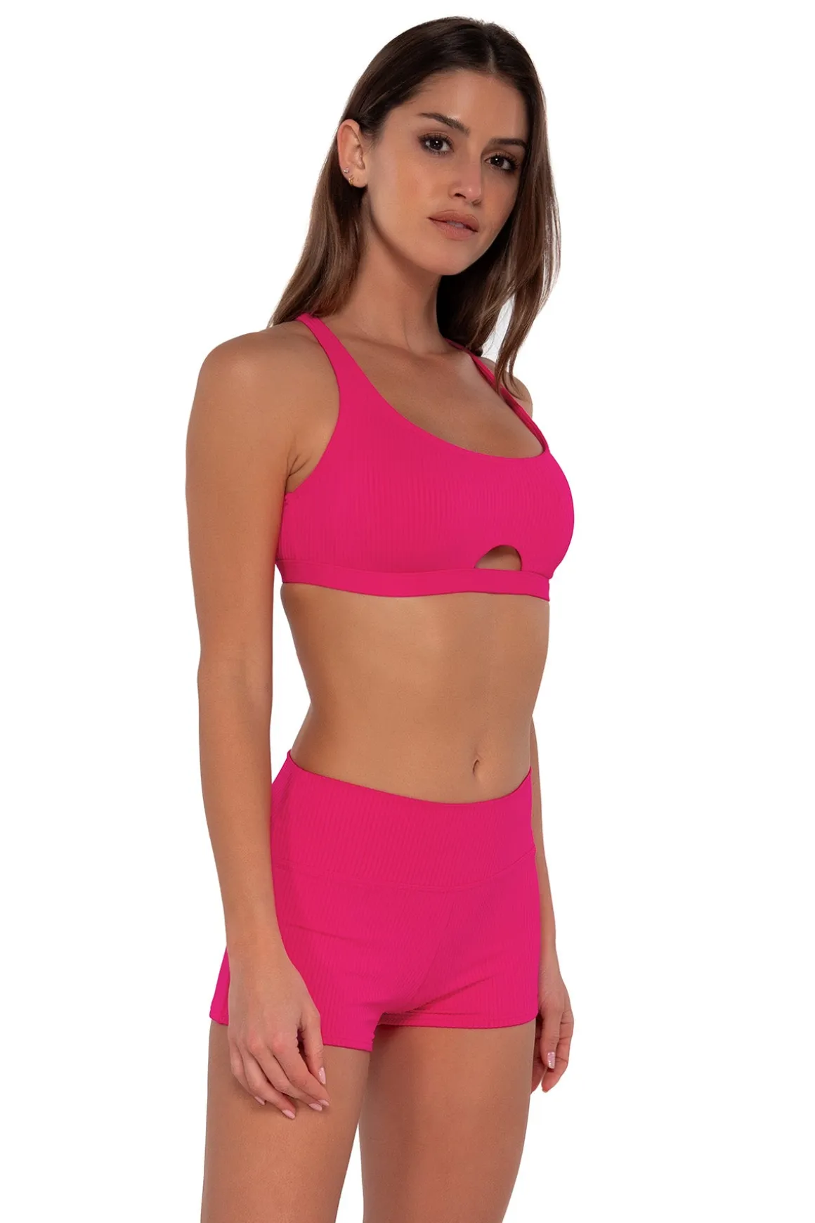 Sunsets Begonia Sandbar Rib Kinsley Swim Short