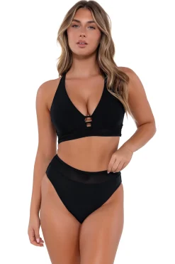 Sunsets Black Annie High Waist Bottom