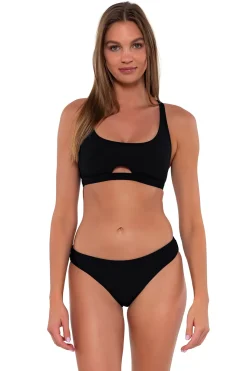 Sunsets Black Brandi Bralette Top