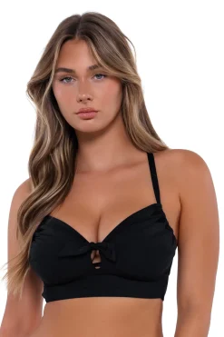 Sunsets Black Colette Bralette Top
