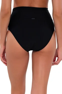 Sunsets Black Hannah High Waist Bottom