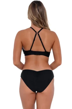 Sunsets Black Kauai Keyhole Top