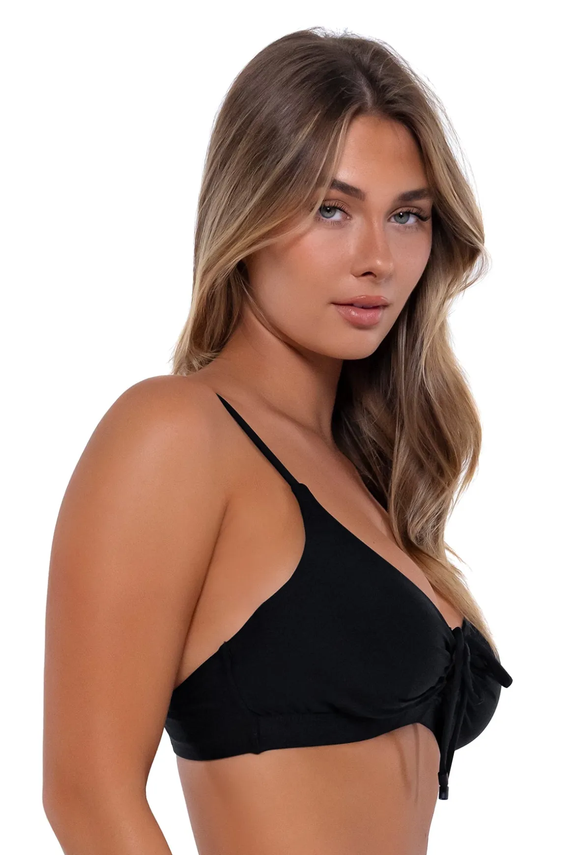 Sunsets Black Kauai Keyhole Top