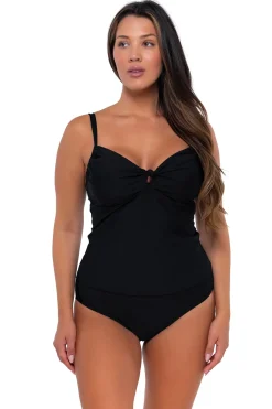 Sunsets Black Maeve Tankini Top
