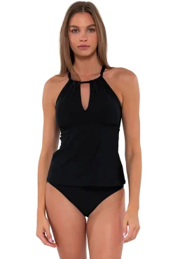 Sunsets Black Mia Tankini Top