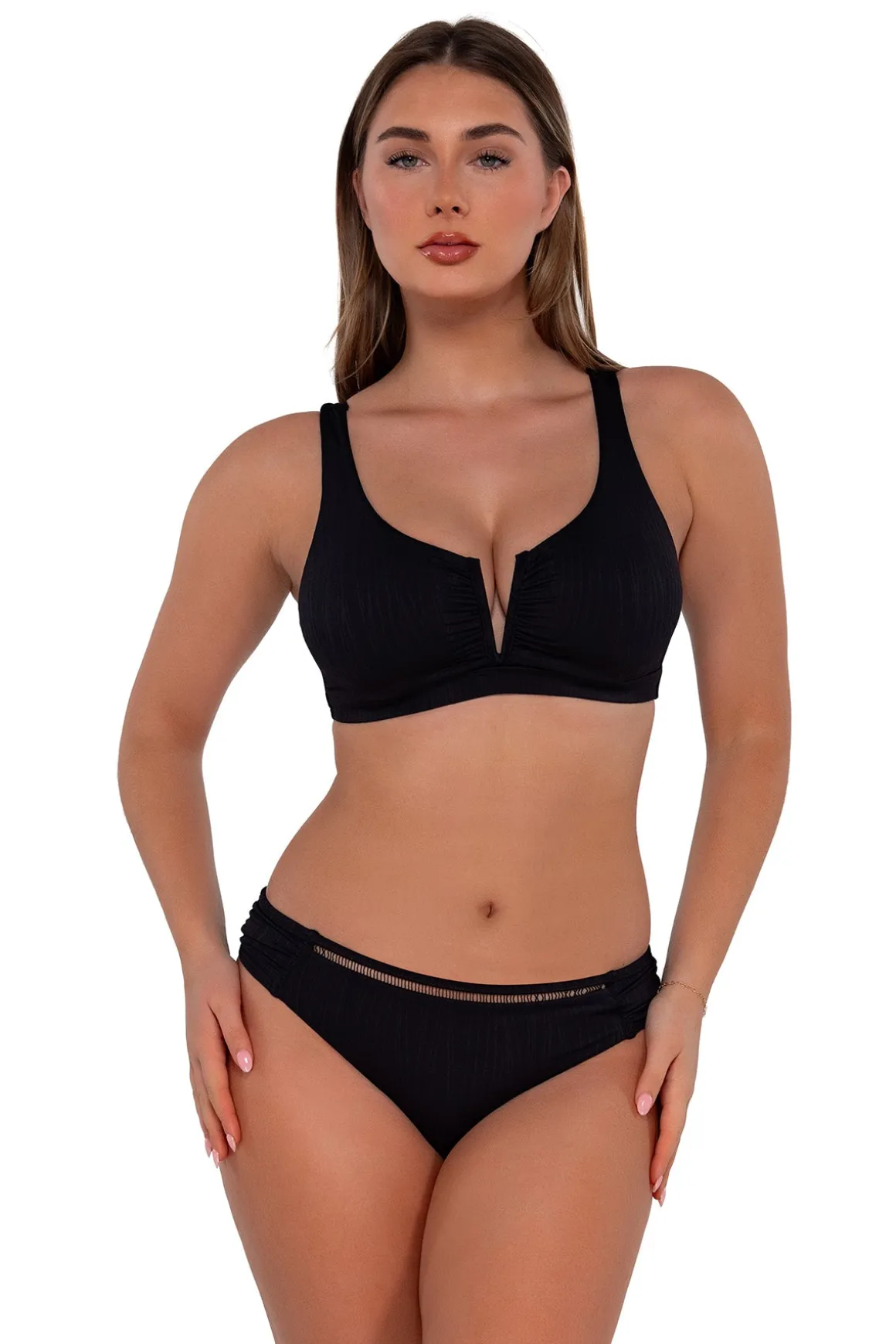 Sunsets Black Seagrass Texture Audra Hipster Bottom