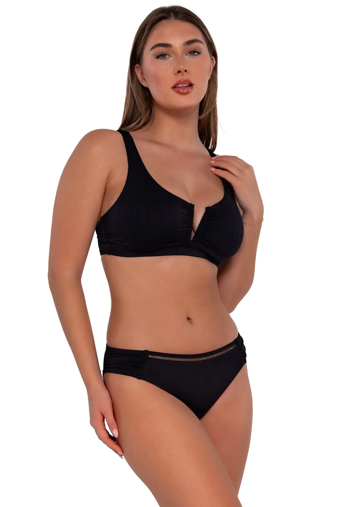 Sunsets Black Seagrass Texture Audra Hipster Bottom