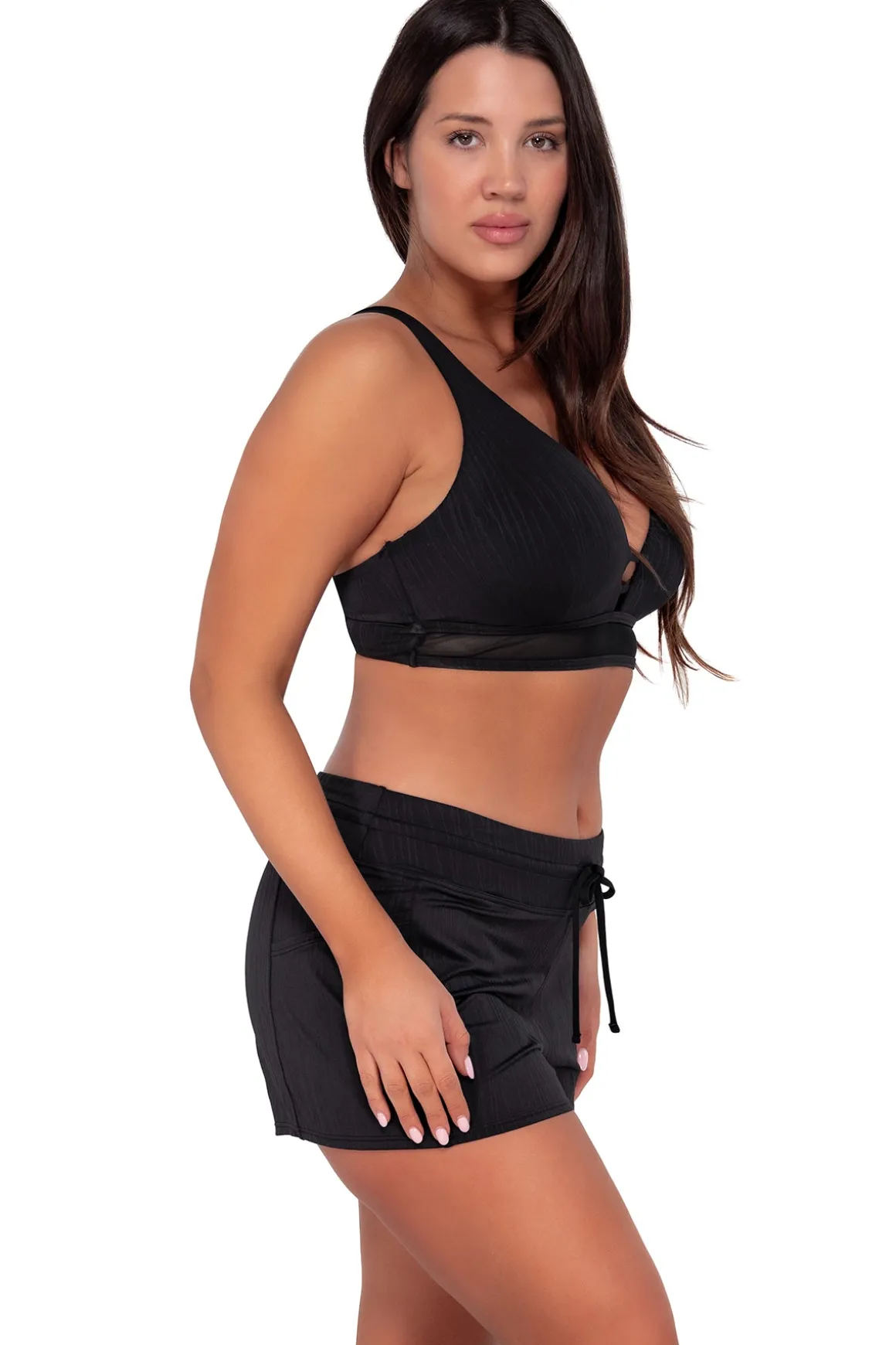 Sunsets Black Seagrass Texture Danica Top