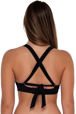 Sunsets Black Seagrass Texture Vienna V-Wire Top