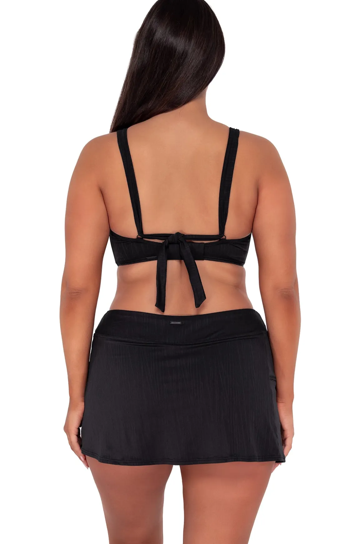 Sunsets Black Seagrass Texture Vienna V-Wire Top