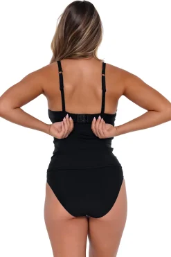 Sunsets Black Serena Tankini Top