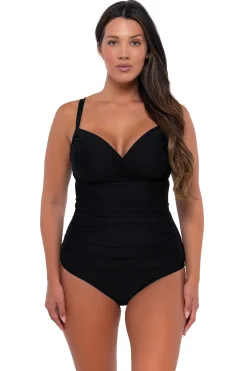 Sunsets Black Serena Tankini Top