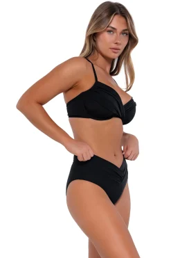 Sunsets Black Summer Lovin V-Front Bottom