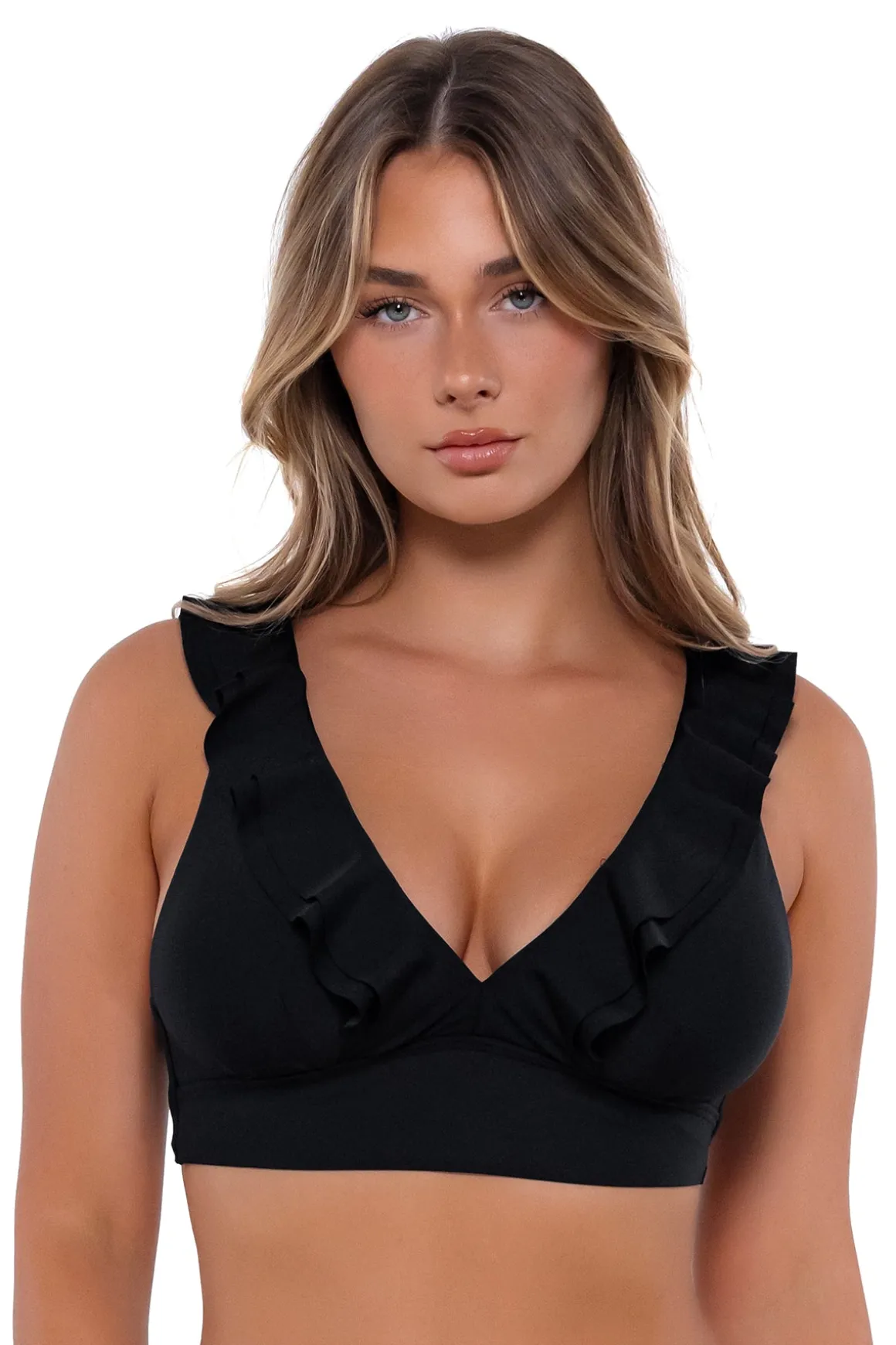Sunsets Black Willa Wireless Top
