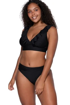 Sunsets Black Willa Wireless Top