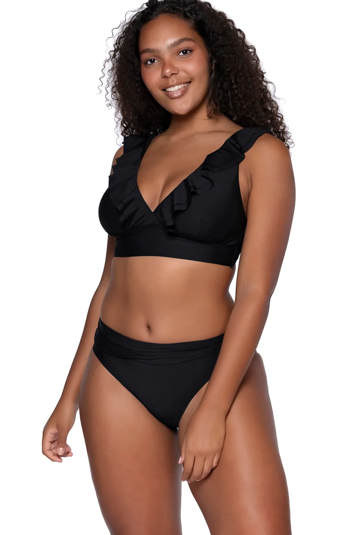 Sunsets Black Willa Wireless Top