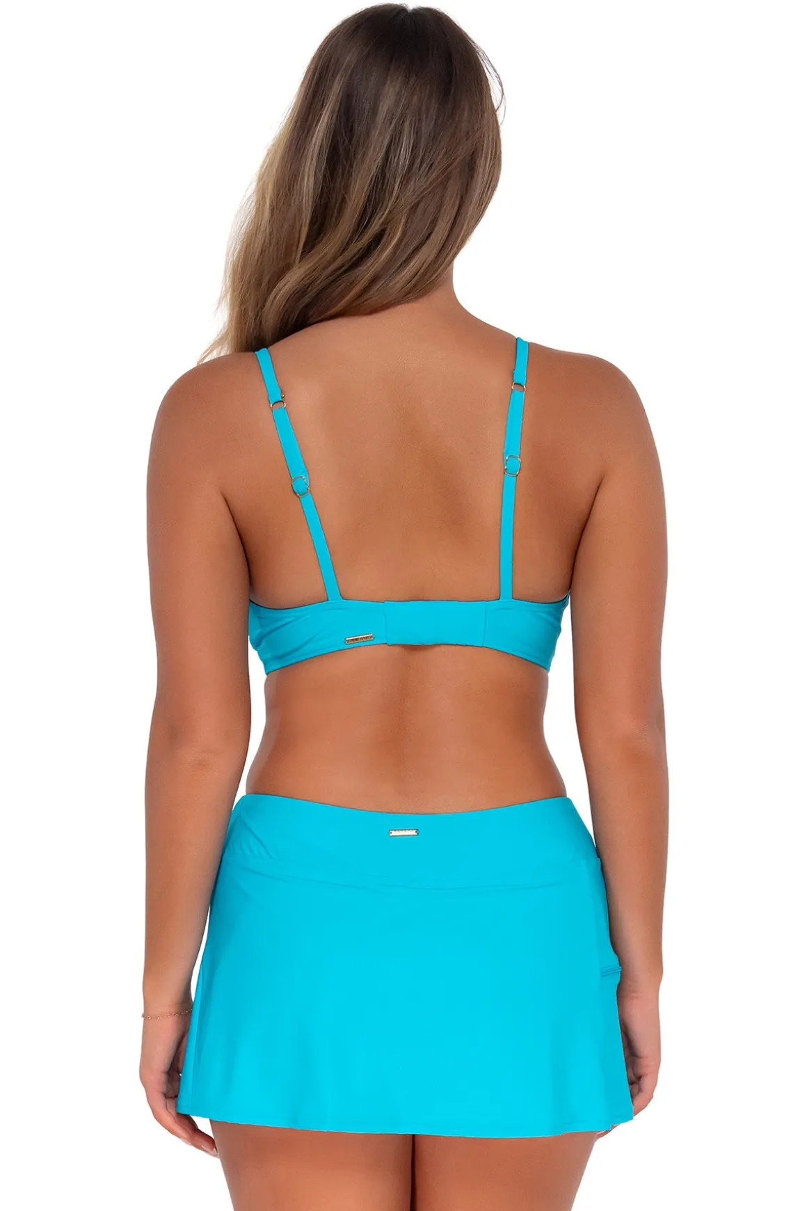 Sunsets Blue Bliss Sporty Swim Skirt