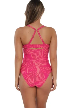 Sunsets Blushing Palms Sandbar Rib Serena Tankini Top
