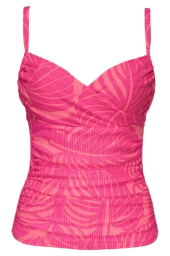Sunsets Blushing Palms Sandbar Rib Serena Tankini Top