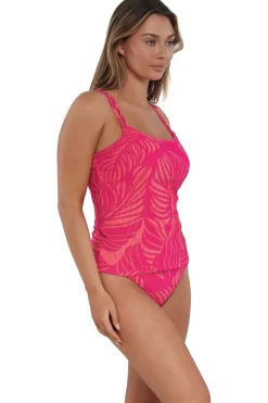 Sunsets Blushing Palms Sandbar Rib Taylor Tankini Top