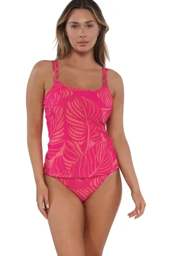 Sunsets Blushing Palms Sandbar Rib Taylor Tankini Top