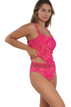 Sunsets Blushing Palms Sandbar Rib Taylor Tankini Top