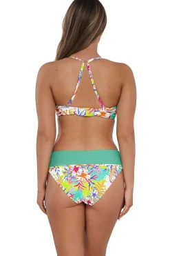 Sunsets Botanical Bliss Sandbar Rib Capri High Waist Bottom
