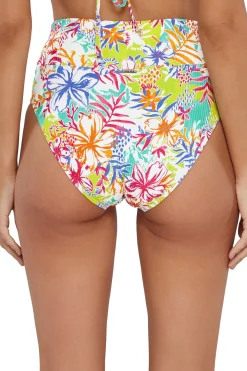 Sunsets Botanical Bliss Sandbar Rib Hannah High Waist Bottom