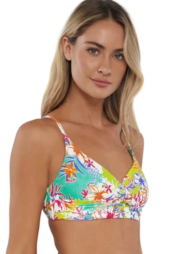 Sunsets Botanical Bliss Sandbar Rib Lyla Bralette Top