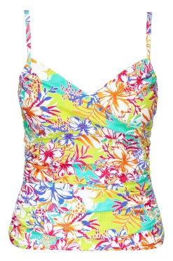 Sunsets Botanical Bliss Sandbar Rib Simone Tankini Top