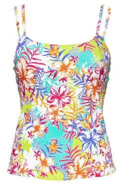 Sunsets Botanical Bliss Sandbar Rib Taylor Tankini Top