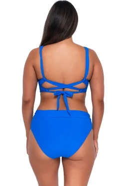 Sunsets Electric Blue Hannah High Waist Bottom