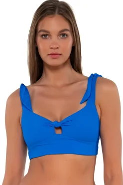 Sunsets Electric Blue Lily Top