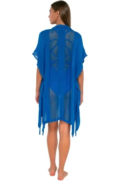 Sunsets Electric Blue Shore Thing Tunic