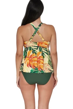 Sunsets Escape Amber Oasis Marin Tankini Top