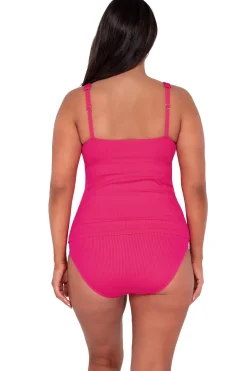 Sunsets Escape Begonia Sandbar Rib Emerson Tankini Top