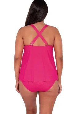 Sunsets Escape Begonia Sandbar Rib Sadie Tankini Top