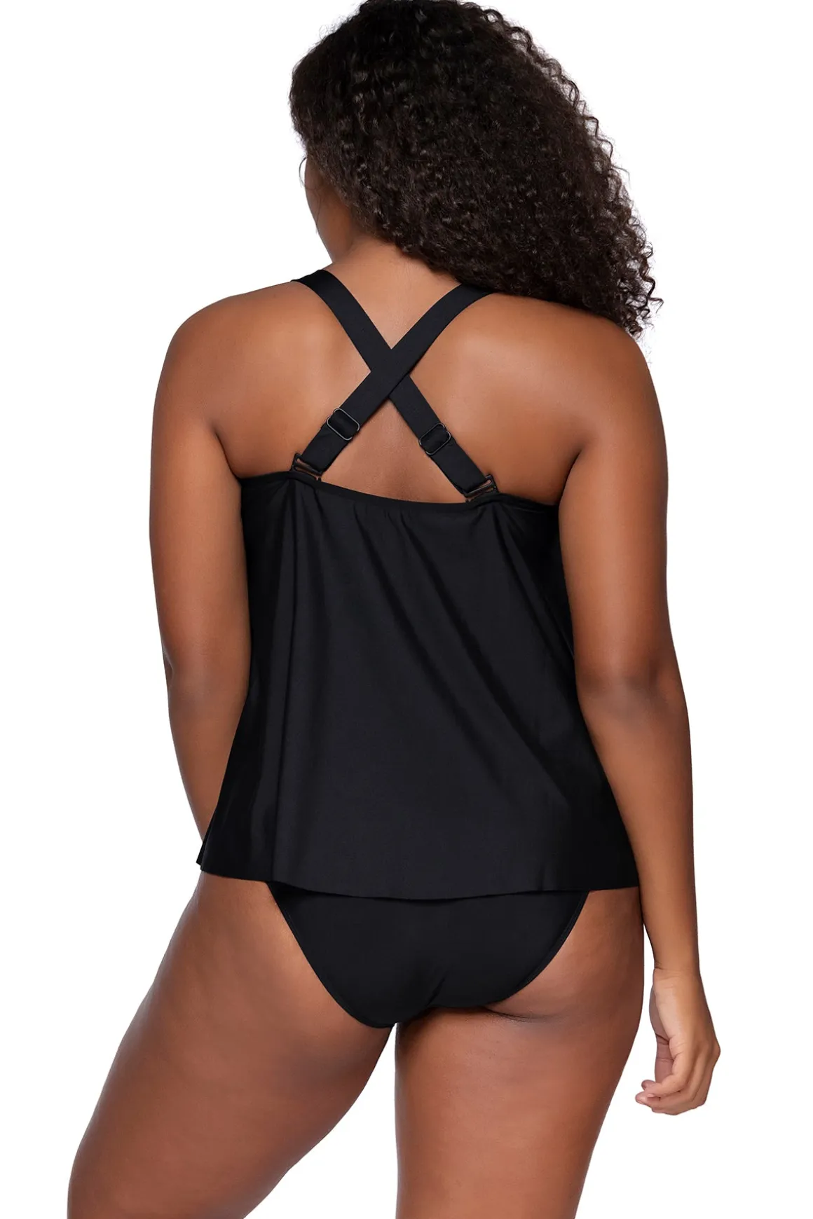 Sunsets Escape Black Sadie Tankini Top