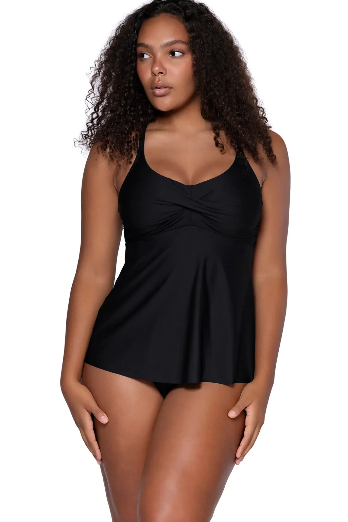 Sunsets Escape Black Tori Tankini