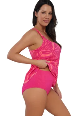 Sunsets Escape Blushing Palms Sandbar Rib Jenna Tankini Top